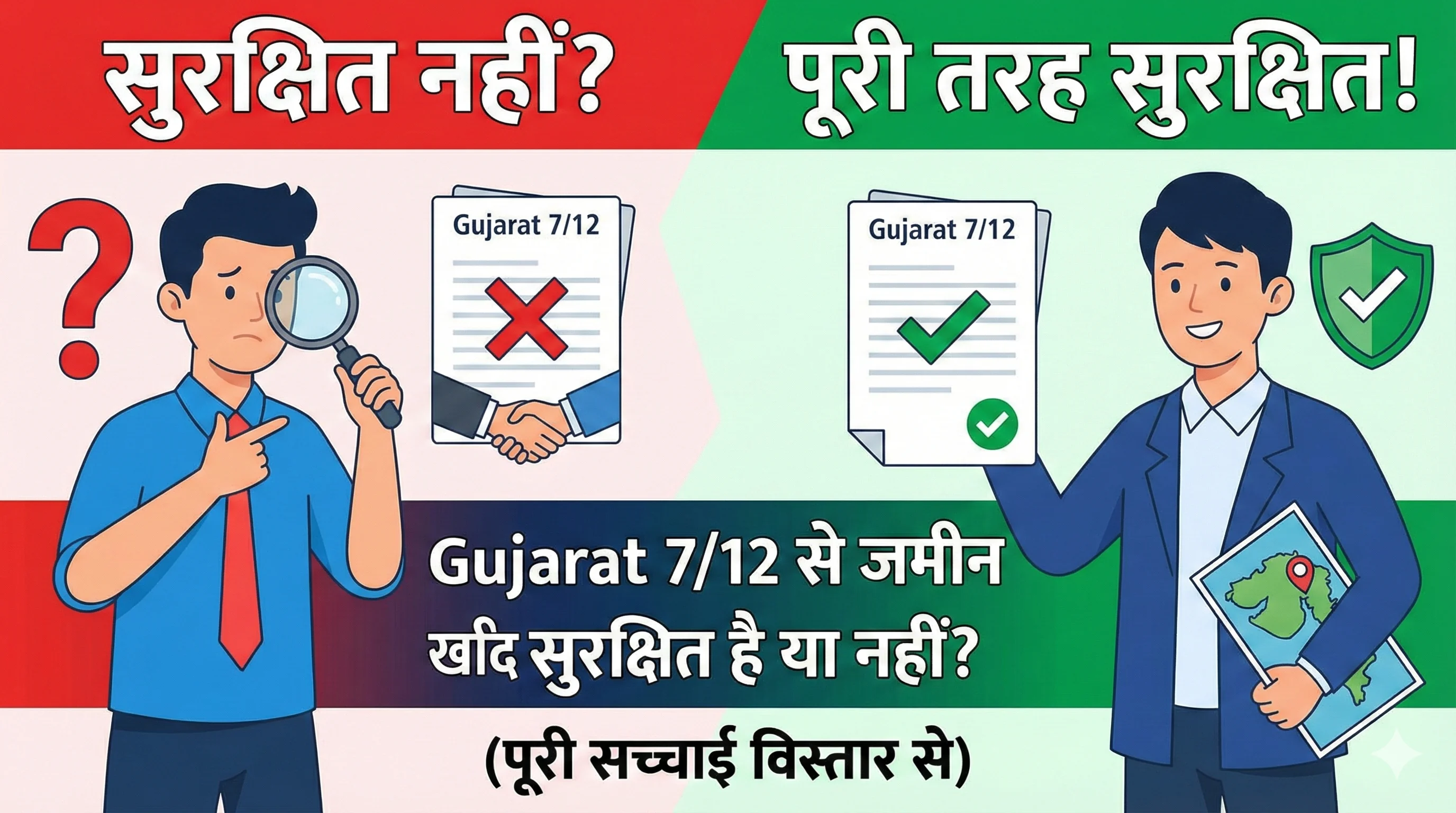 Gujarat 7/12 से जमीन खरीद सुरक्षित है या नहीं?